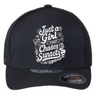 Just A Girl That Chases Sunsets, Photographer Premium Flexfit Unipanel Trucker Cap