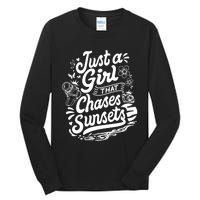 Just A Girl That Chases Sunsets, Photographer Premium Tall Long Sleeve T-Shirt