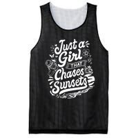 Just A Girl That Chases Sunsets, Photographer Premium Mesh Reversible Basketball Jersey Tank