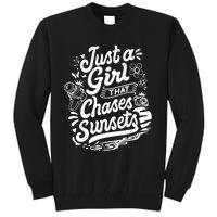 Just A Girl That Chases Sunsets, Photographer Premium Tall Sweatshirt