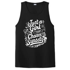 Just A Girl That Chases Sunsets, Photographer Premium PosiCharge Competitor Tank