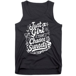 Just A Girl That Chases Sunsets, Photographer Premium Tank Top