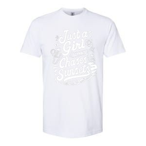 Just A Girl That Chases Sunsets, Photographer Premium Softstyle CVC T-Shirt