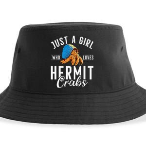 Just A Girl Who Loves Hermit Crabs Sustainable Bucket Hat