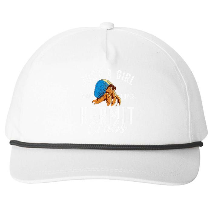 Just A Girl Who Loves Hermit Crabs Snapback Five-Panel Rope Hat