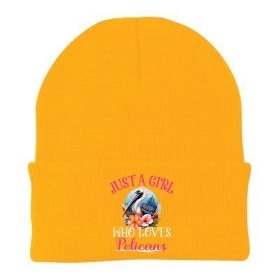 Just A Girl Who Loves Pelicans Bird For Women Knit Cap Winter Beanie