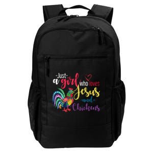 Just A Girl Wo Loves Jesus And Chickens Jesus Daily Commute Backpack