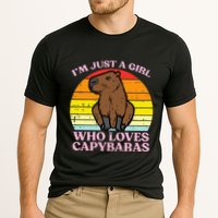Just A Girl Who Loves Capybaras Retro Capy Rodent Cooling Performance Crew T-Shirt