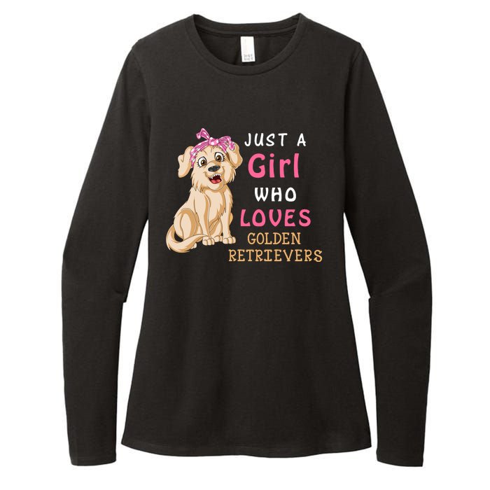 Just A Girl Who Loves Golden RetriverS Womens CVC Long Sleeve Shirt