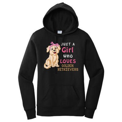 Just A Girl Who Loves Golden RetriverS Women's Pullover Hoodie