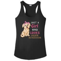 Just A Girl Who Loves Golden RetriverS Ladies PosiCharge Competitor Racerback Tank