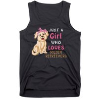 Just A Girl Who Loves Golden RetriverS Tank Top