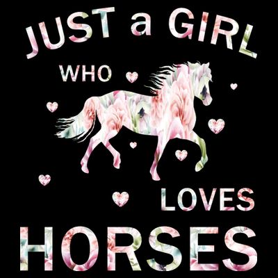 JUST A GIRL WHO LOVEs Horses T-Shirt