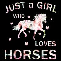 JUST A GIRL WHO LOVEs Horses Toddler T-Shirt