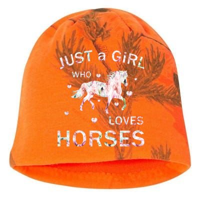 JUST A GIRL WHO LOVEs Horses Kati - Camo Knit Beanie