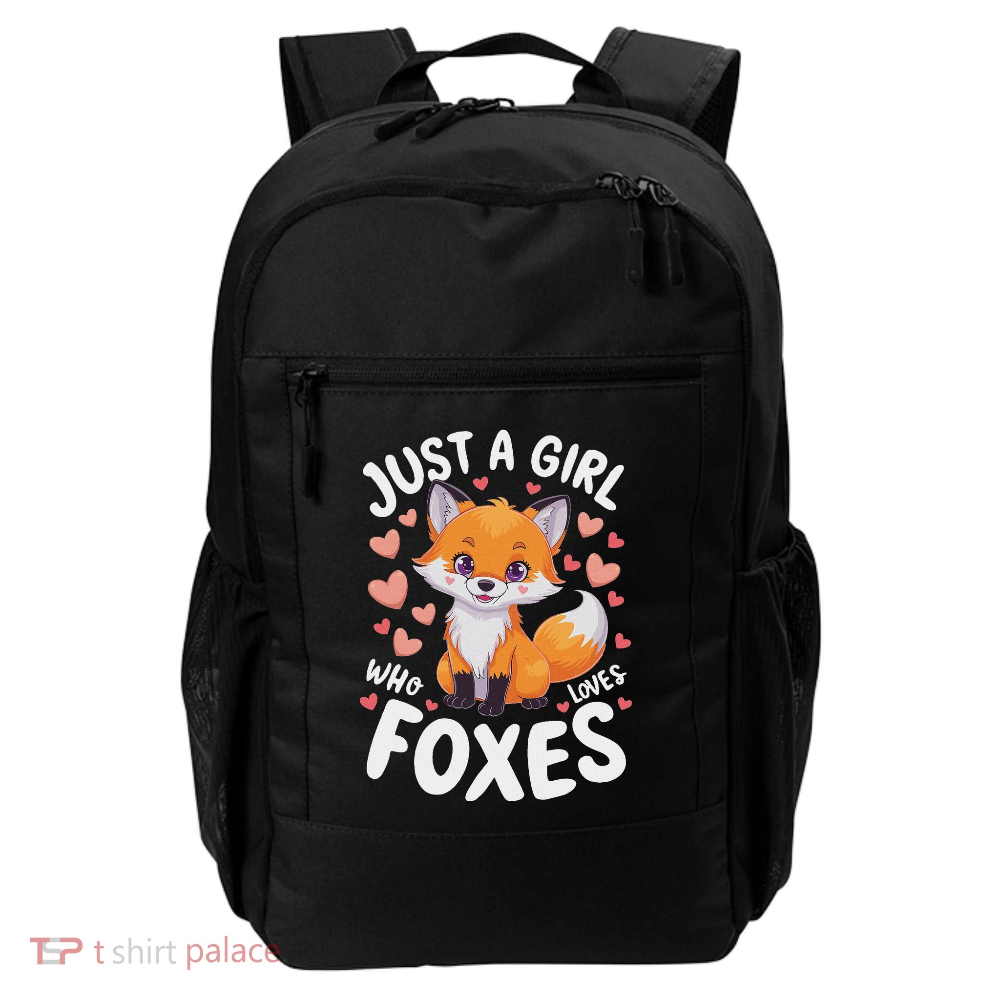 Just A Girl Who Loves Foxes Cute Fox Daily Commute Backpack