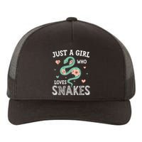 Just A Girl Who Loves Snakes Women Snake Lover Yupoong Adult 5-Panel Trucker Hat