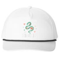 Just A Girl Who Loves Snakes Women Snake Lover Snapback Five-Panel Rope Hat