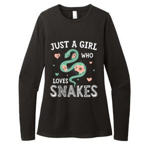 Just A Girl Who Loves Snakes Women Snake Lover Womens CVC Long Sleeve Shirt