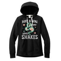 Just A Girl Who Loves Snakes Women Snake Lover Women's Fleece Hoodie