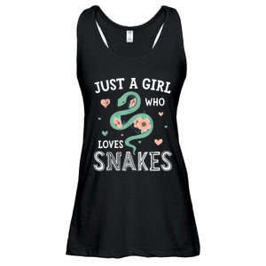 Just A Girl Who Loves Snakes Women Snake Lover Ladies Essential Flowy Tank