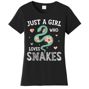 Just A Girl Who Loves Snakes Women Snake Lover Women's T-Shirt