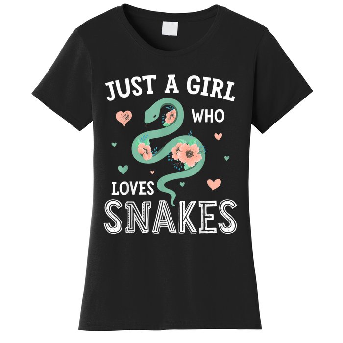 Just A Girl Who Loves Snakes Women Snake Lover Women's T-Shirt