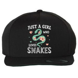 Just A Girl Who Loves Snakes Women Snake Lover Wool Snapback Cap