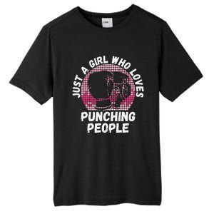 Just A Girl Who Loves Punching People Funny Boxing Tall Fusion ChromaSoft Performance T-Shirt