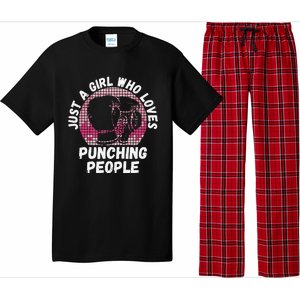 Just A Girl Who Loves Punching People Funny Boxing Pajama Set