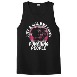 Just A Girl Who Loves Punching People Funny Boxing PosiCharge Competitor Tank