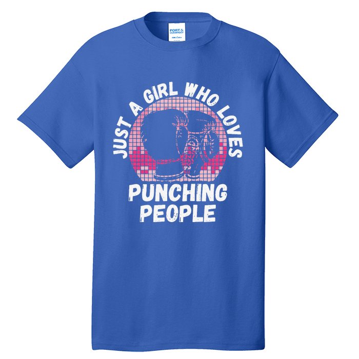 Just A Girl Who Loves Punching People Funny Boxing Tall T-Shirt