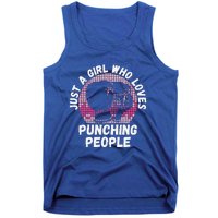 Just A Girl Who Loves Punching People Funny Boxing Tank Top