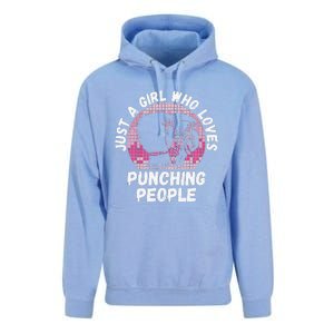 Just A Girl Who Loves Punching People Funny Boxing Unisex Surf Hoodie