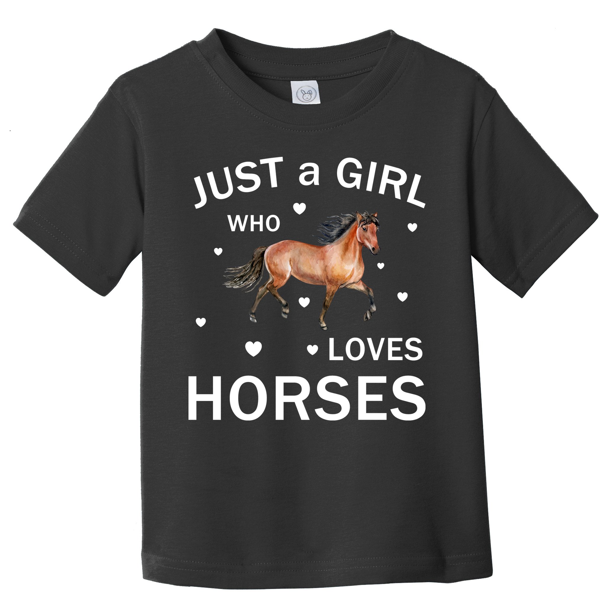 JUST A GIRL WHO LOVEs Horses Toddler T-Shirt