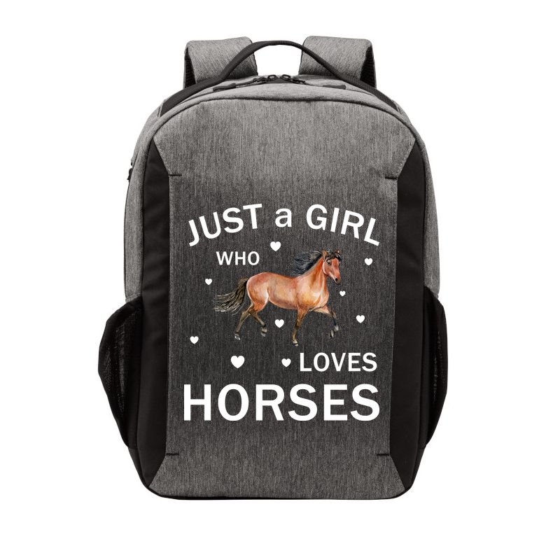 JUST A GIRL WHO LOVEs Horses Vector Backpack