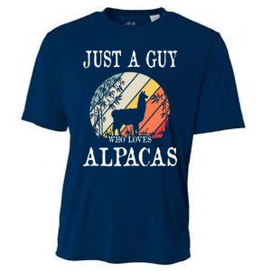 Just A Guy Who Loves Alpacas Cooling Performance Crew T-Shirt