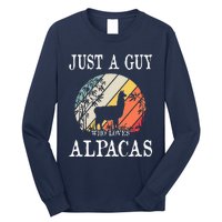 Just A Guy Who Loves Alpacas Long Sleeve Shirt