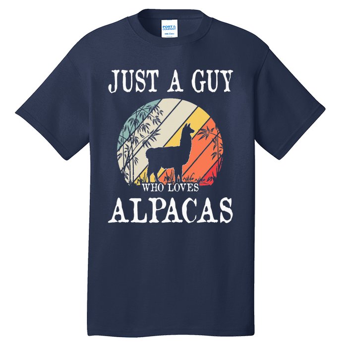 Just A Guy Who Loves Alpacas Tall T-Shirt