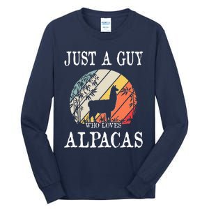 Just A Guy Who Loves Alpacas Tall Long Sleeve T-Shirt