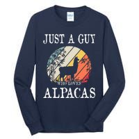 Just A Guy Who Loves Alpacas Tall Long Sleeve T-Shirt