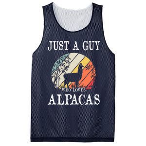 Just A Guy Who Loves Alpacas Mesh Reversible Basketball Jersey Tank