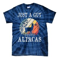 Just A Guy Who Loves Alpacas Tie-Dye T-Shirt