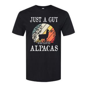 Just A Guy Who Loves Alpacas Softstyle CVC T-Shirt