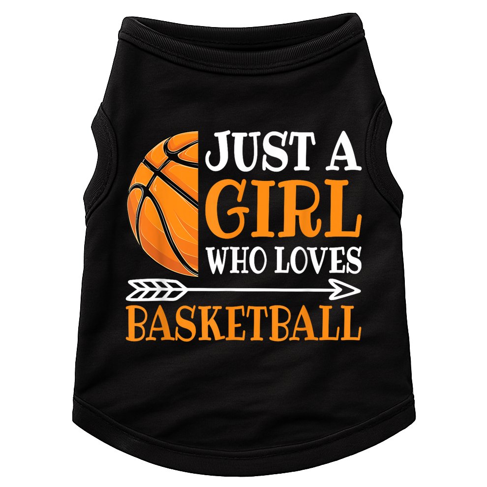 Just A Girl Who Loves Basketball Funny Basketball Player Doggie Tank