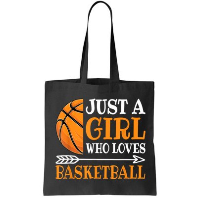 Just A Girl Who Loves Basketball Funny Basketball Player Bag