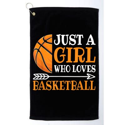 Just A Girl Who Loves Basketball Funny Basketball Player Golf Towel