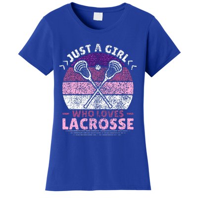 Just A Girl Who Loves Lacrosse Player Women's T-Shirt