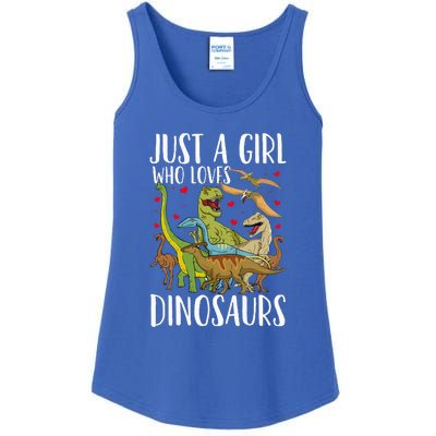 Just A Girl Who Loves Dinosaurs Brachiosaurus Ladies Essential Tank