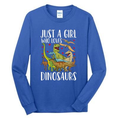 Just A Girl Who Loves Dinosaurs Brachiosaurus Tall Long Sleeve T-Shirt